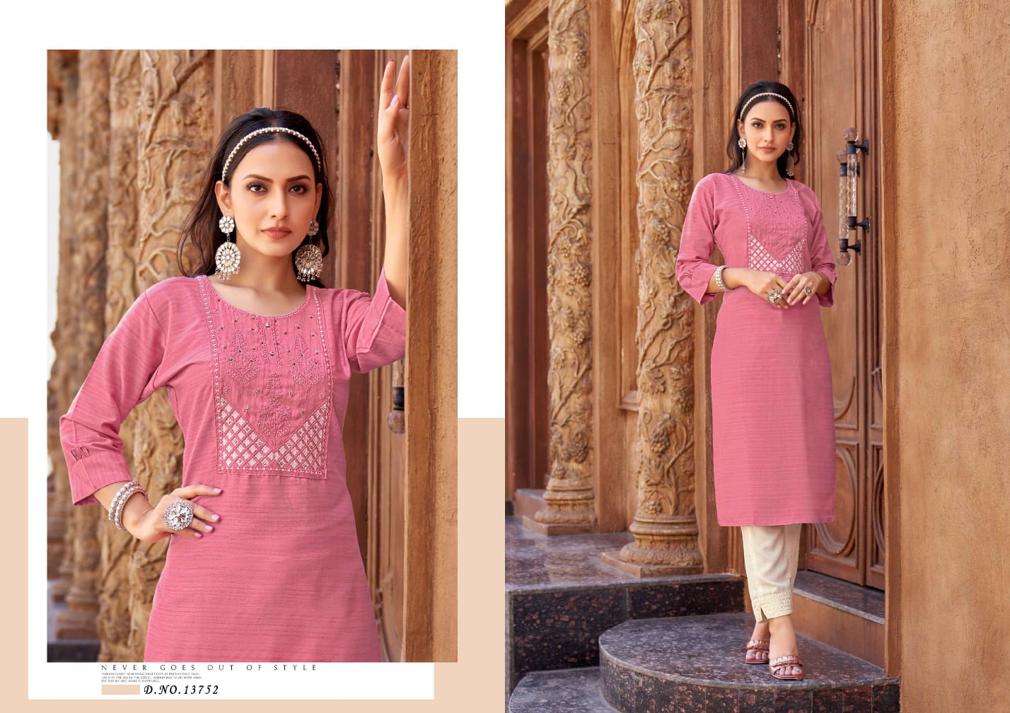 Vanessa By Kalaroop Long Kurti With Bottom Catalog